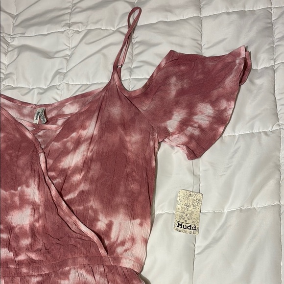 Mudd Pink Tie-Dye Romper -size M - Picture 3 of 12